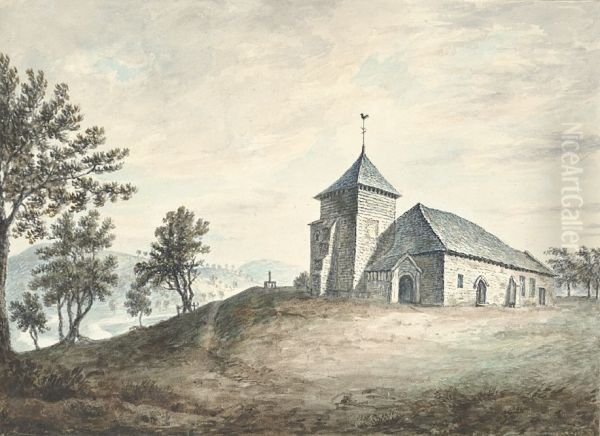 Llandinam Oil Painting by John Ingleby