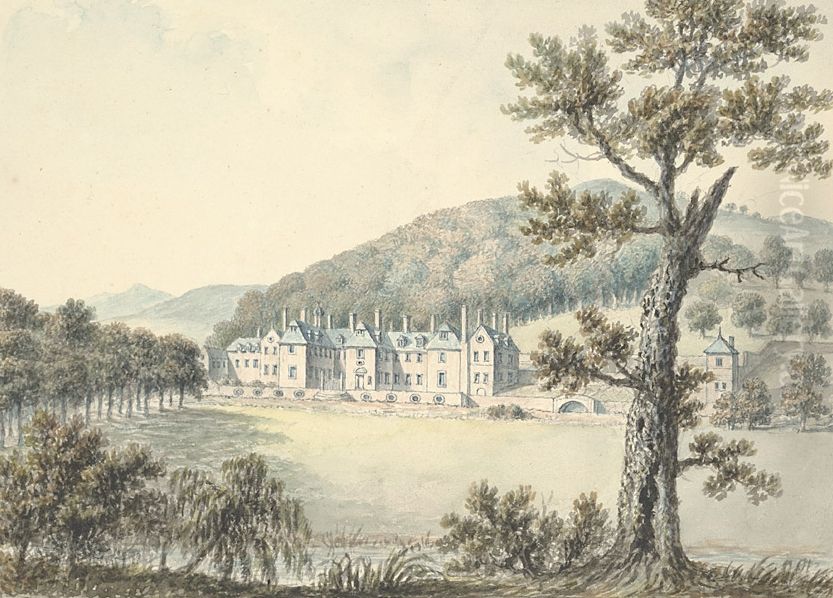 Llangedwyn Oil Painting by John Ingleby