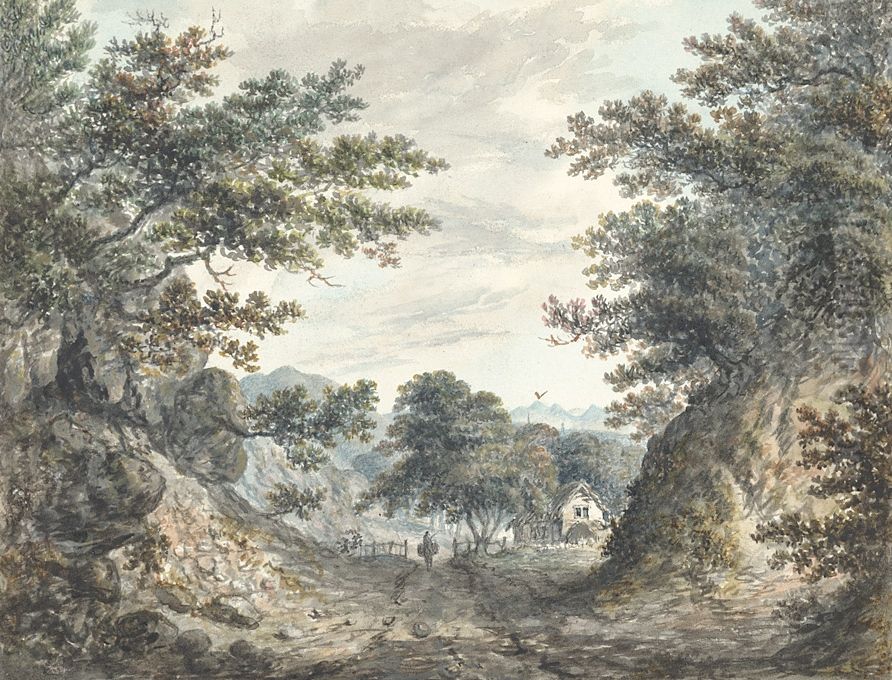 View between Fittes & Shrewsbury Oil Painting by John Ingleby