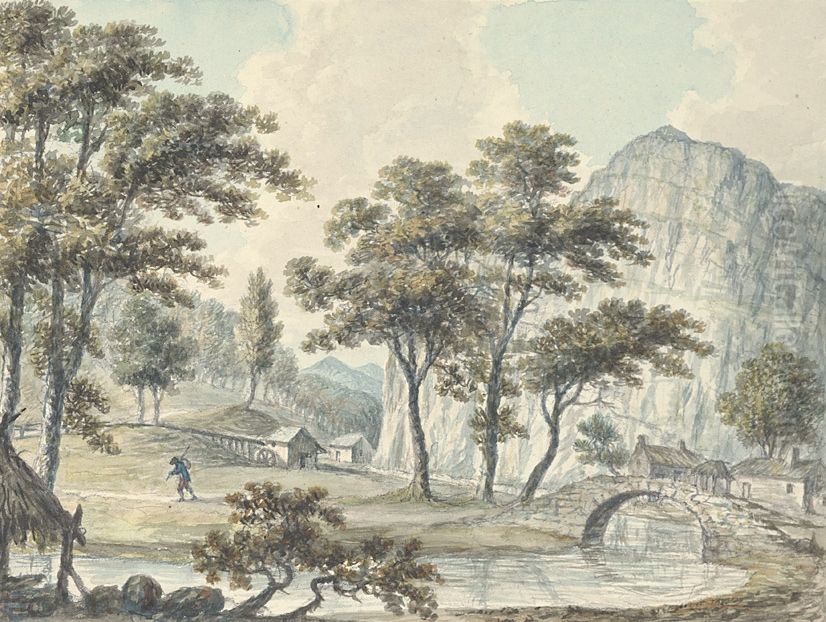 View from the Loggerheads Oil Painting by John Ingleby