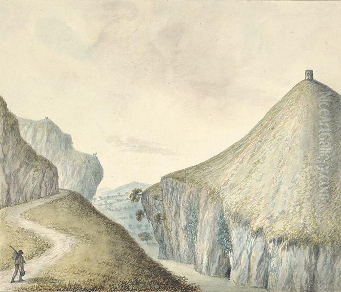 View near Cefn-ogo Oil Painting by John Ingleby