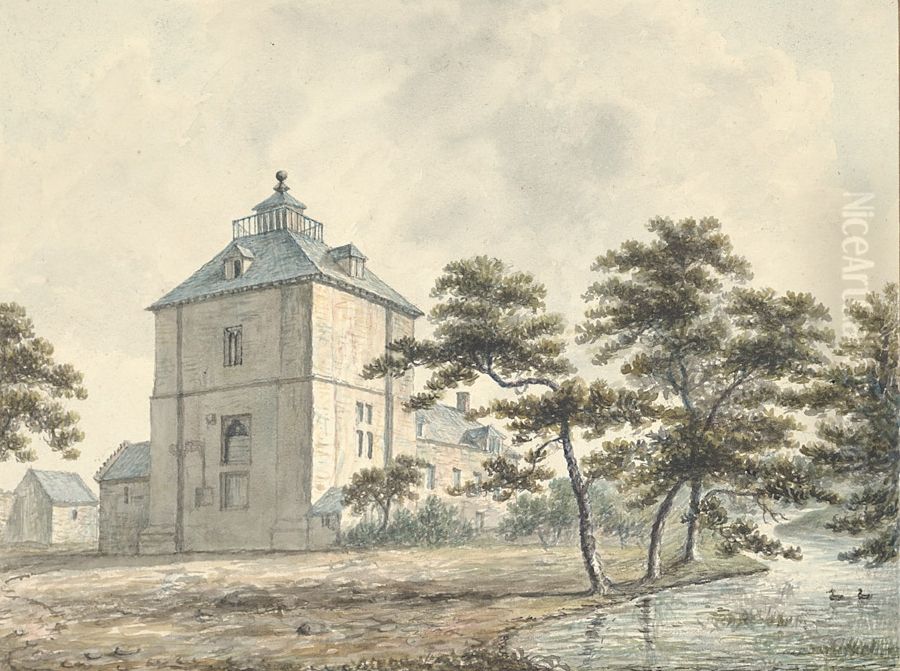 Wattleburgh Castle Oil Painting by John Ingleby