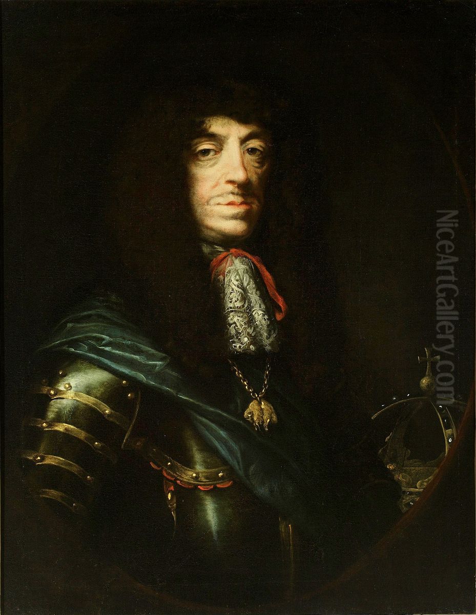 Portret krola Jana II Kazimierza (1609-1672) Oil Painting by Daniel Schultz