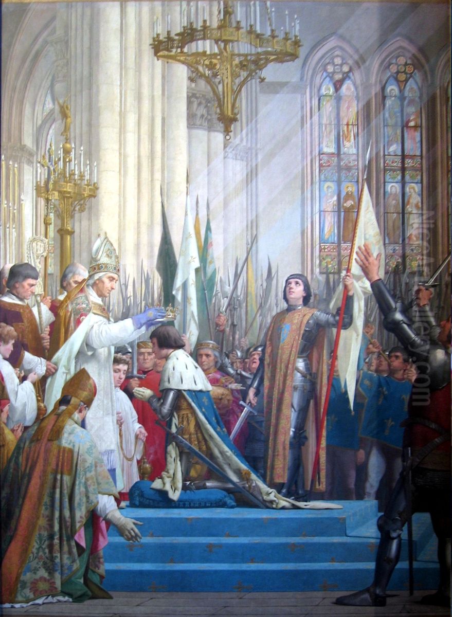 Joan of Arc Oil Painting by Eugene Lenepveu