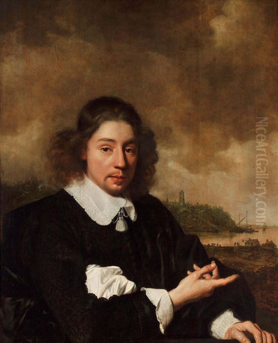Portrait of an unknown man Oil Painting by Pieter Nason