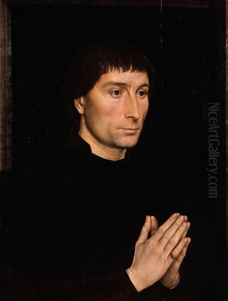 Portrat des Tommaso Portinari Oil Painting by (manner of) Memling, Hans