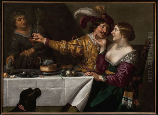 Bawd Oil Painting by Jan Van Bijlert
