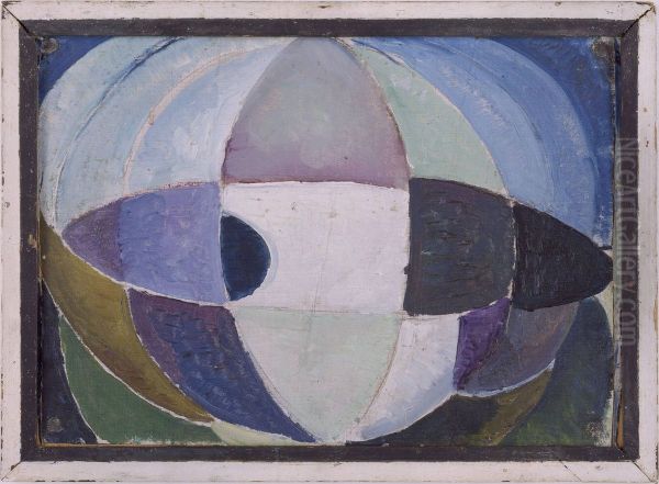 Sphere Oil Painting by Theo van Doesburg