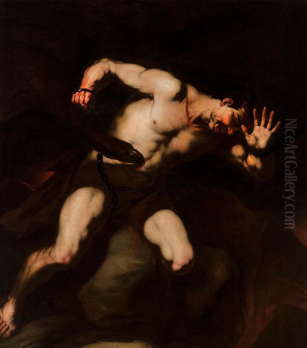 Prometheus. Oil Painting by Luca Giordano