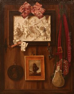 Trompe-l'oeil a la medaille d'Anne de Bretagne