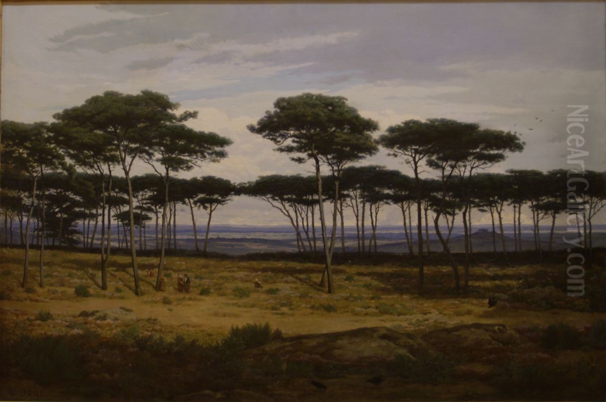 Les pins de Pledeliac Oil Painting by Alexandre Sege
