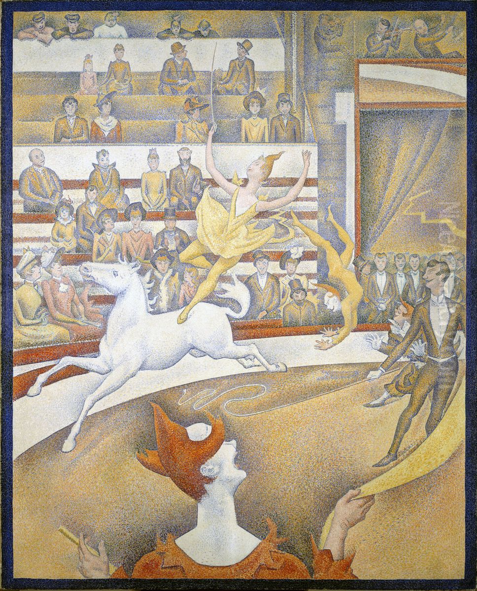 Cirque Oil Painting by Georges Seurat