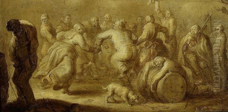 Excess is unwholesome Oil Painting by Adriaen van de Venne