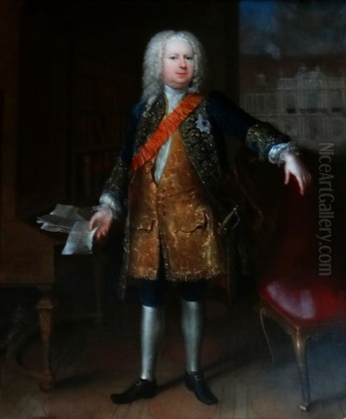 Portrait of Samuel von Cocceji. Oil Painting by Anna Rosina de Gasc