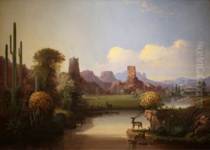 Chain of Spires Along the Gila River