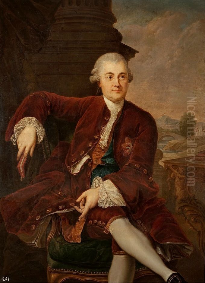 Portrait of Kazimierz Poniatowski. Oil Painting by Marcello Bacciarelli