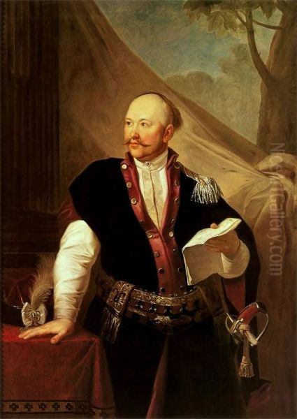 Portrait of Stanislaw Kublicki. Oil Painting by Jozef Peszka