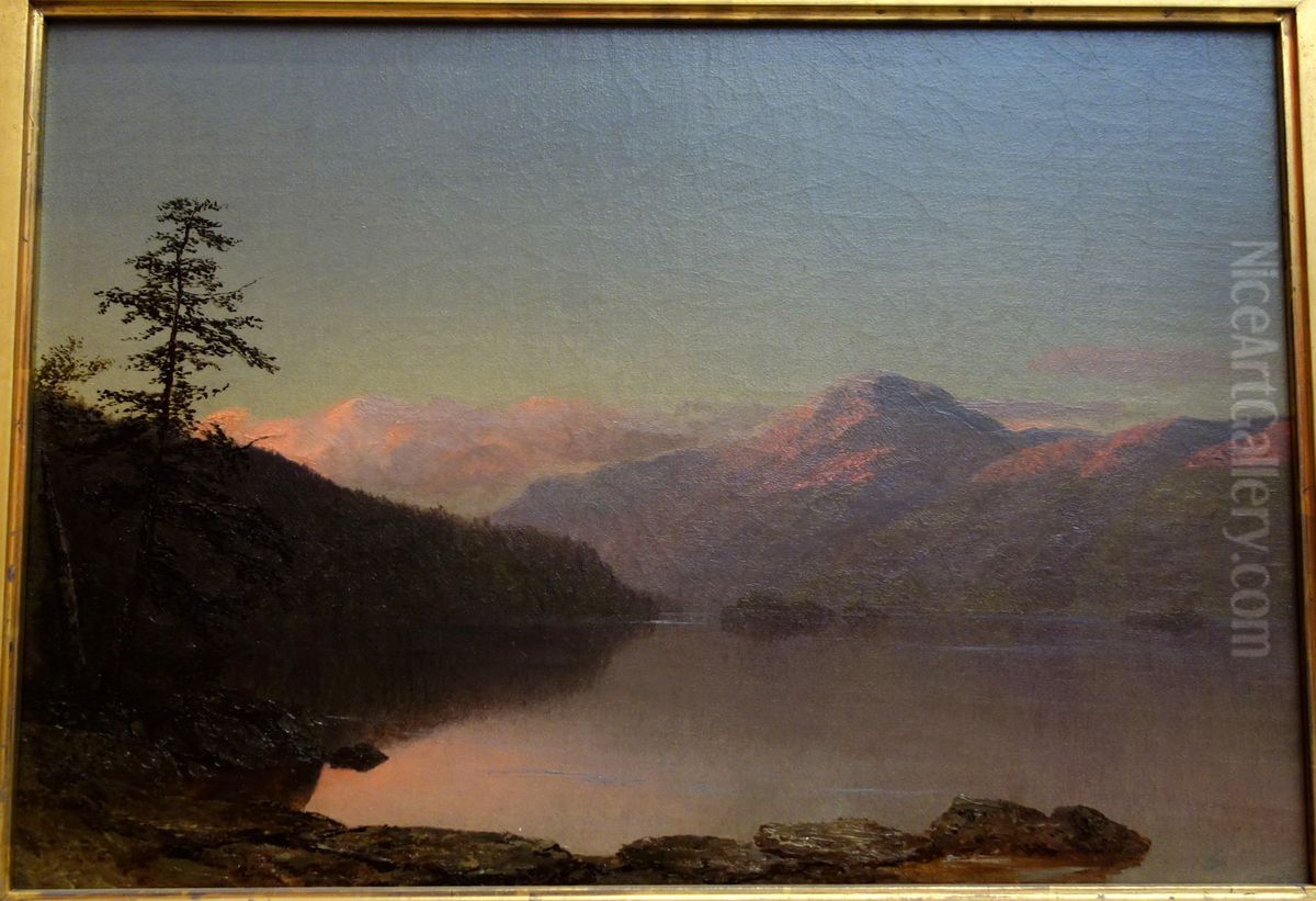 Lake George Oil Painting by Homer Dodge Martin