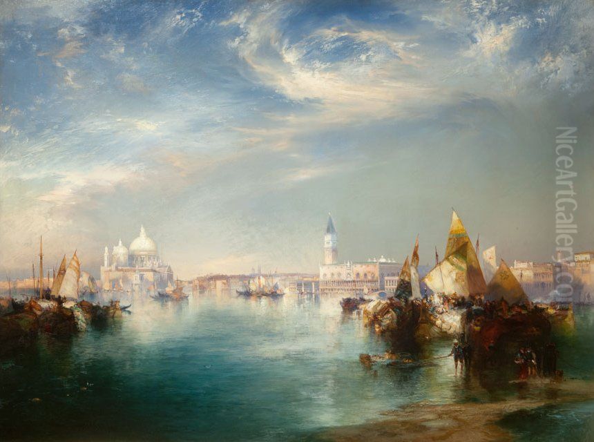The Grand Canal, Venice Oil Painting by Thomas Moran The Grand Canal, Venice Oil Painting by Thomas Moran