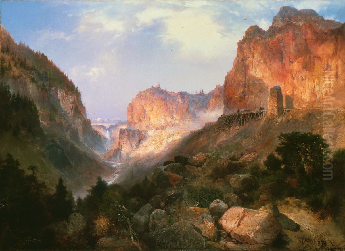Golden Gate, Yellowstone National Park Oil Painting by Thomas Moran
