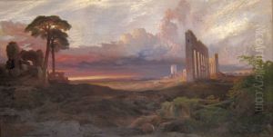 Rome, from the Campagna, Sunset
