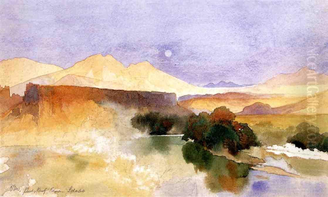 Port Neuf Canyon, Idaho Oil Painting by Thomas Moran