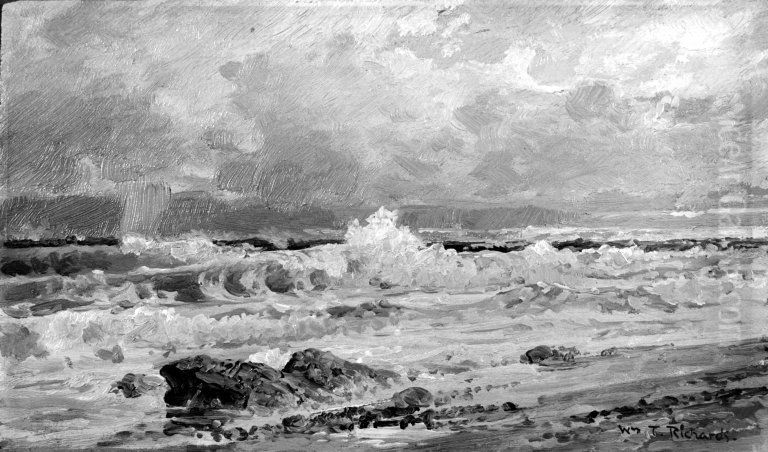 Point Judith Oil Painting by William Trost Richards