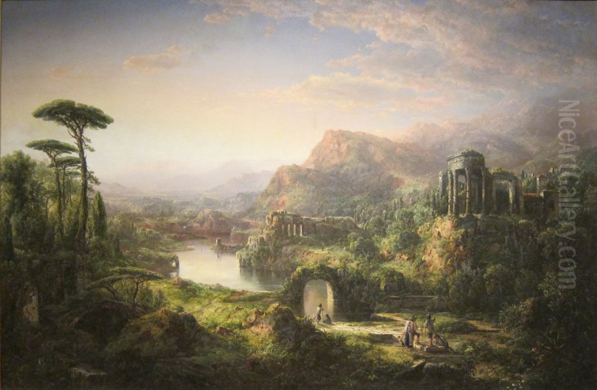 Dream of Italy Oil Painting by William Louis Sonntag, Sr.