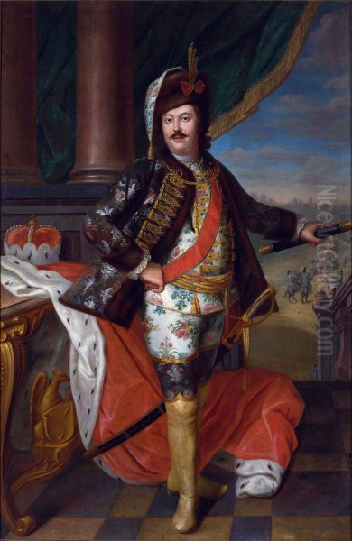 Portret Hieronima Floriana Radziwilla (1715-1760) Oil Painting by Jacob Wessel