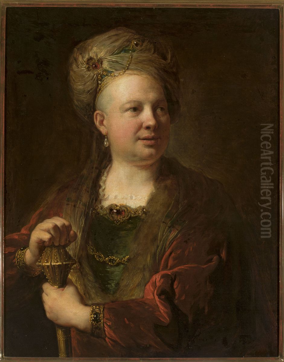 Portrait of a man in an Eastern costume Oil Painting by Alexis Grimou