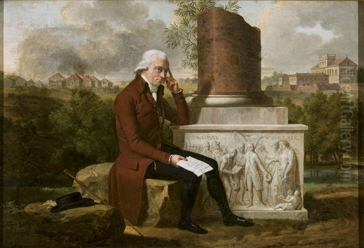 Partret Paula Ksaverya Bzastouskaga (1739-1827) Oil Painting by Francois-Xavier Fabre