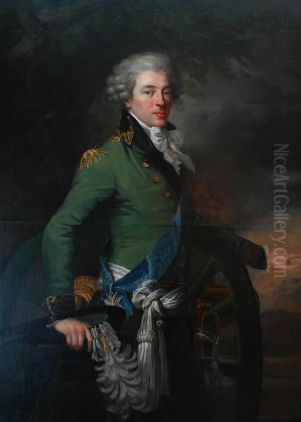 Portrait of Stanislaw Kostka Potocki. Oil Painting by Josef Grassi