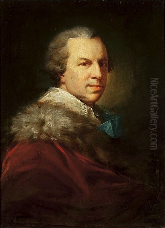 Portret Stanislawa Szczesnego Potockiego (1752-1805) Oil Painting by Johann Baptist von Lampi the Elder