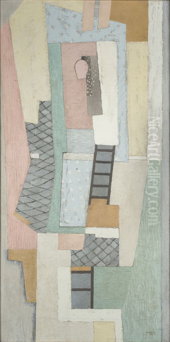 Namesicna Oil Painting by Jindrich Styrsky