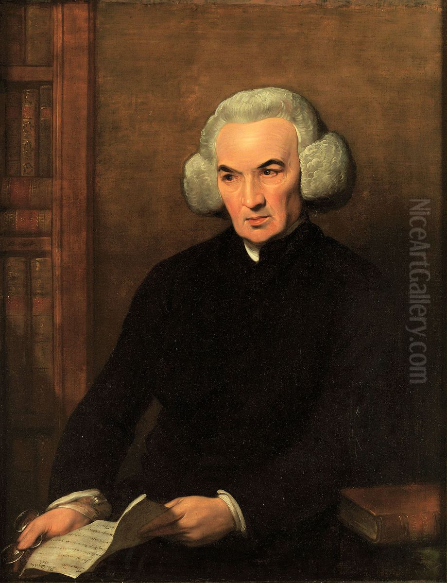 Dr Richard Price, DD, FRS Oil Painting by Benjamin West