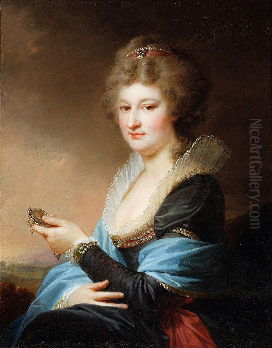 Portrait of Jozefa Massalska nee Radziwill, 2nd marriage Grabowska. Oil Painting by Johann Baptist von Lampi the Elder Portrait of Jozefa Massalska nee Radziwill, 2nd marriage Grabowska. Oil Painting by Johann Baptist von Lampi the Elder