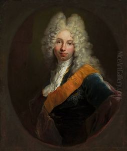 Friedrich Wilhelm Kettler (1692-1711) (Portret mezczyzny w peruce i z orderem Czarnego Orla0