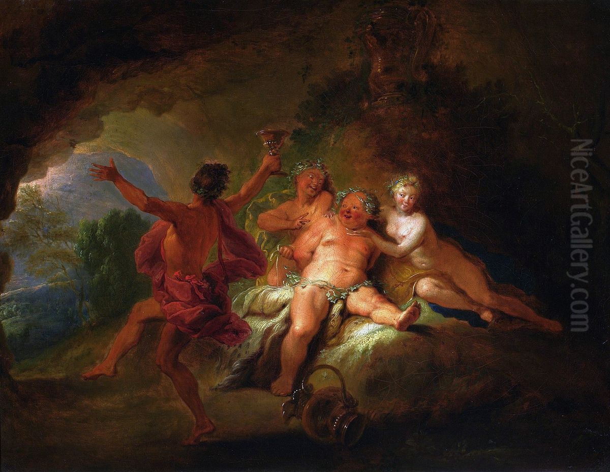 Bacchanalia Oil Painting by Nicolas Bertin Bacchanalia Oil Painting by Nicolas Bertin