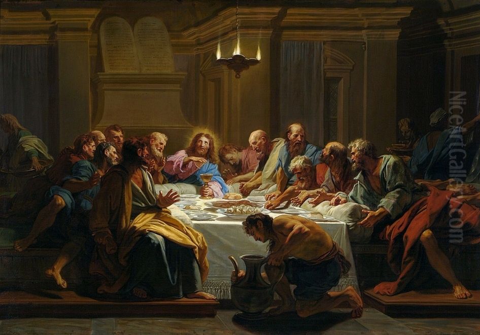 Last Supper Oil Painting by Jean Jouvenet