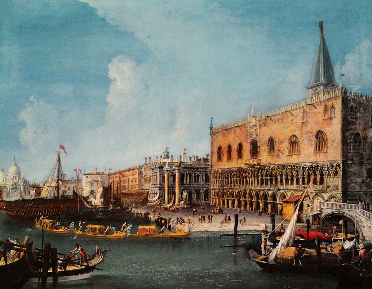 Riva degli Schiavoni. Oil Painting by Michele Marieschi