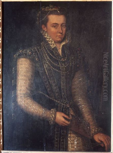 Ritratto di pittrice Oil Painting by Antonis Mor