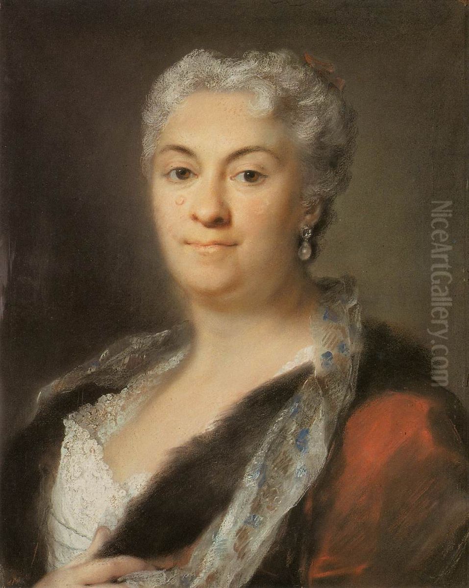 Elderly Lady Oil Painting by Rosalba Carriera