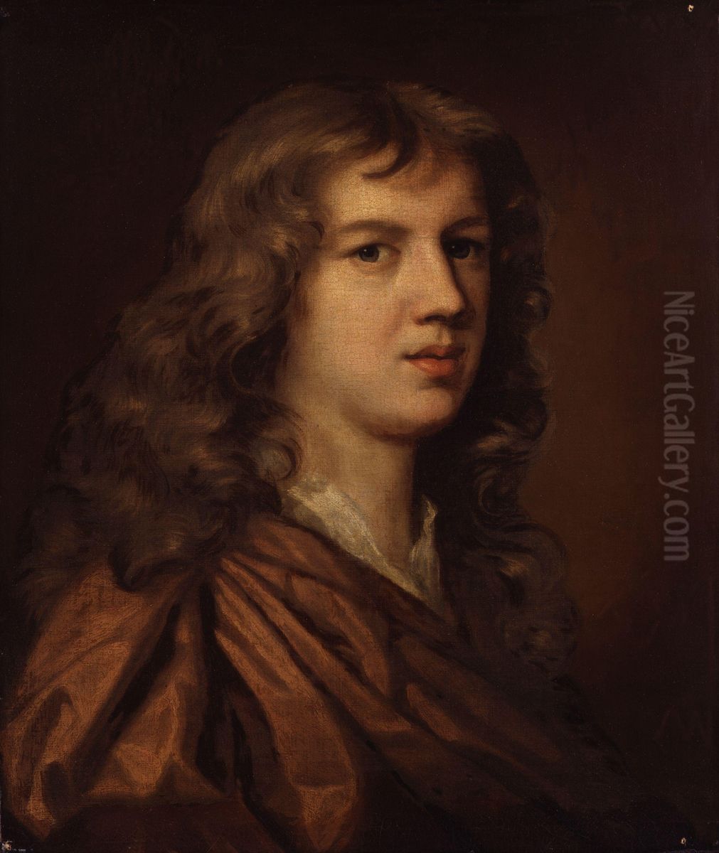 Portrait of Abraham Cowley Oil Painting by Mary Beale