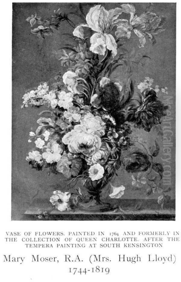 A Vase of Flowers Oil Painting by Mary Moser