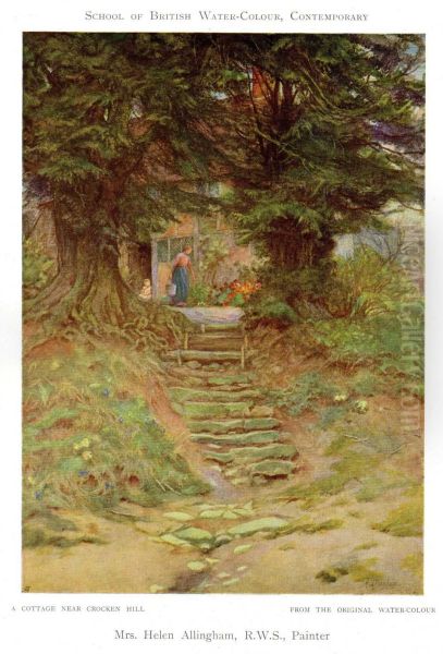 A Cottage Near Crocken Hill Oil Painting by Helen Mary Elizabeth Allingham