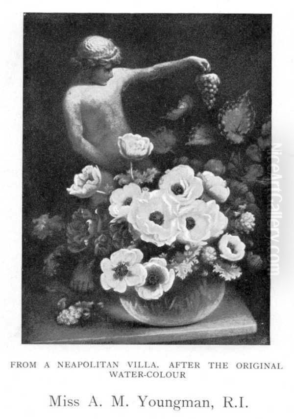 From a Neopolitan Villa Oil Painting by Annie Marie Youngman