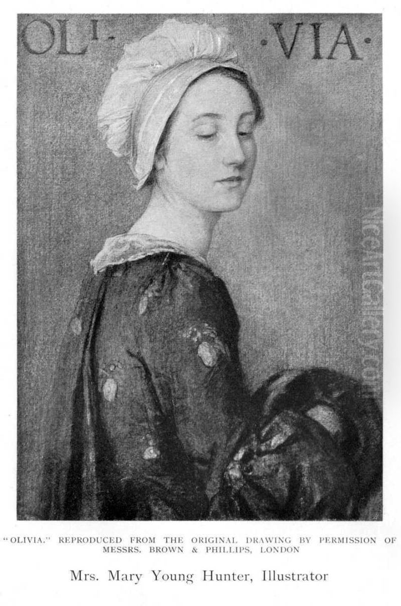 Olivia Oil Painting by Mary Young Hunter