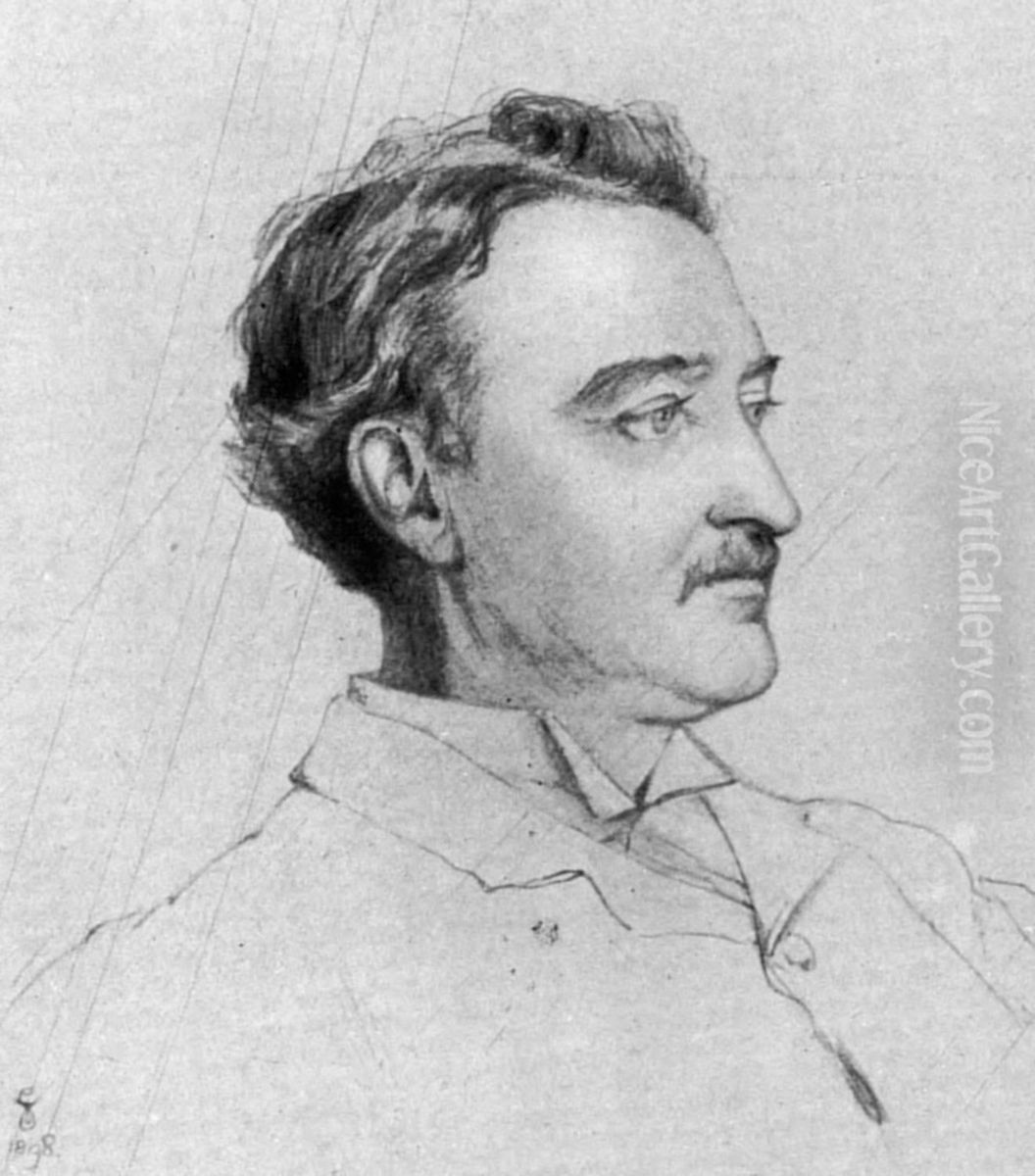 Portrait of Cecil Rhodes Oil Painting by Violet Manners, Duchess of Rutland