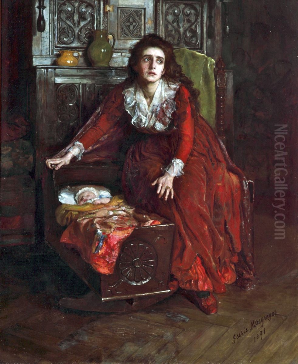 In the Reign of Terror Oil Painting by Jessie MacGregor