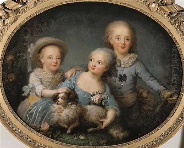 Artois children Oil Painting by Rosalie Filleul